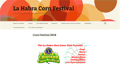 Desktop Screenshot of lahabracornfestival.com