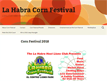 Tablet Screenshot of lahabracornfestival.com
